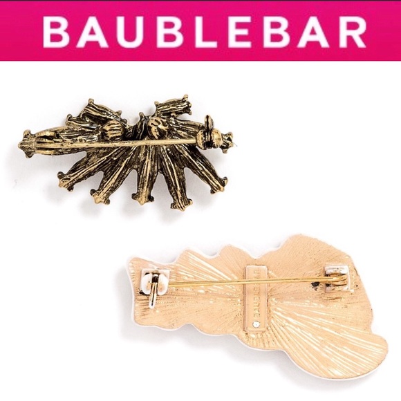 🆕 2️⃣Set! BISOU Brooch Duo 🇺🇸🇫🇷 Bauble Bar - Picture 3 of 4